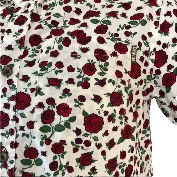 Dravus Landon Floral Short Sleeve Shirt, sz S - Picture 5 of 12